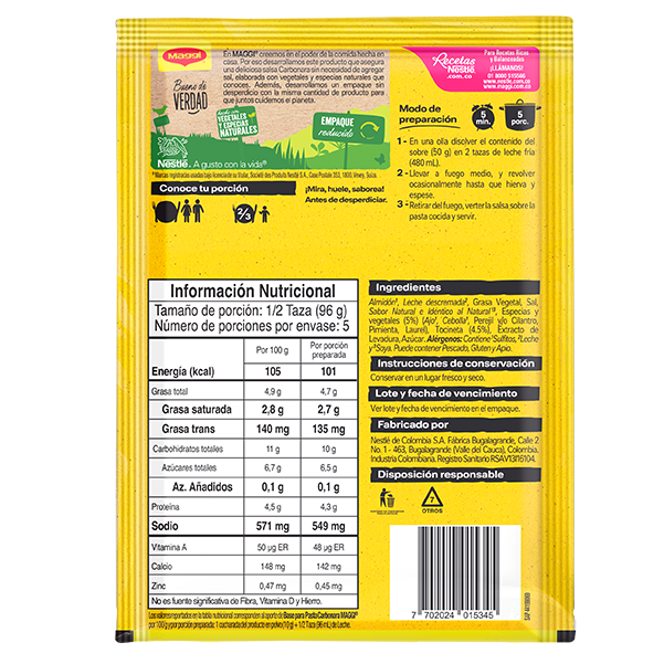 MAGGI® Base Salsa Carbonara