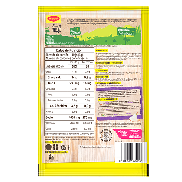 MAGGI® Jugoso al sartén®  Ajo y Cebolla
