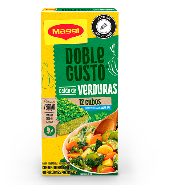 MAGGI® Caldo de Gallina DOBLE GUSTO® verduras