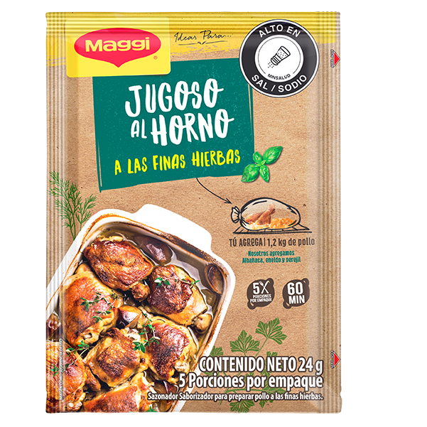 Jugoso al horno a las Finas hierbas MAGGI®