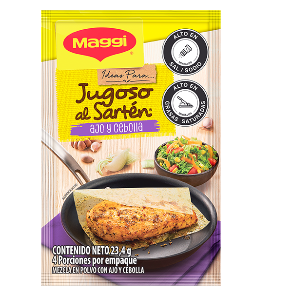 MAGGI® Jugoso al sartén®  Ajo y Cebolla