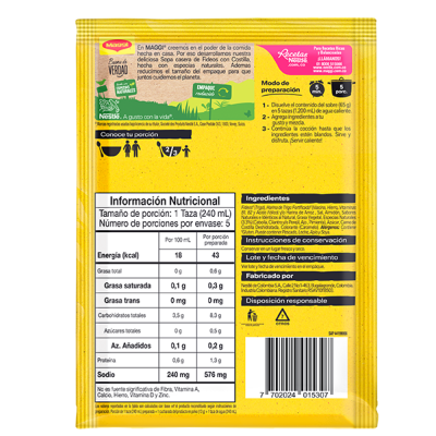 MAGGI® Sopa de Costilla con Fideos 