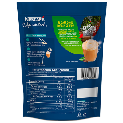 NESCAFÉ® Café con Leche 