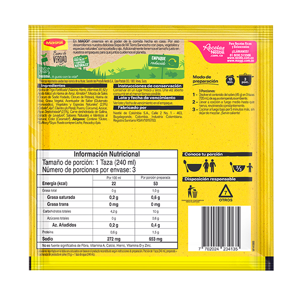 back MAGGI® Sopa de Sancocho