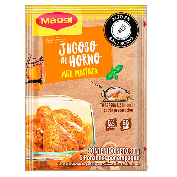 Jugoso al horno al Miel Mostaza MAGGI®