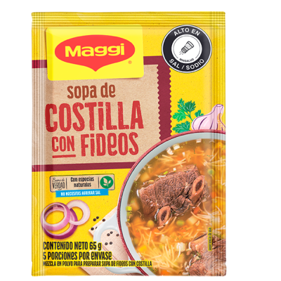 MAGGI® Sopa de Costilla con Fideos 