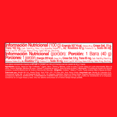 tabla KITKAT CHUNKY®