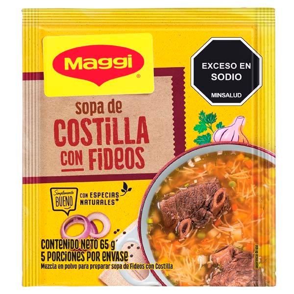 MAGGI® Sopa de Costilla con Fideos