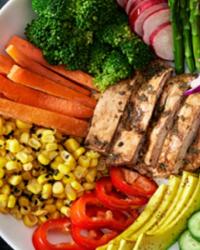Grupo de alimentos para comer saludable 