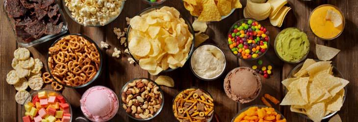Dulces, galletas, chocolates y alimentos procesados con contenido de grasas trans